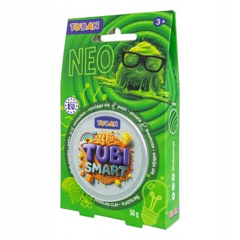Plastelina 1 kol. Tubi Smart Neo neonowa 50g Tuban (TU8519) Tuban