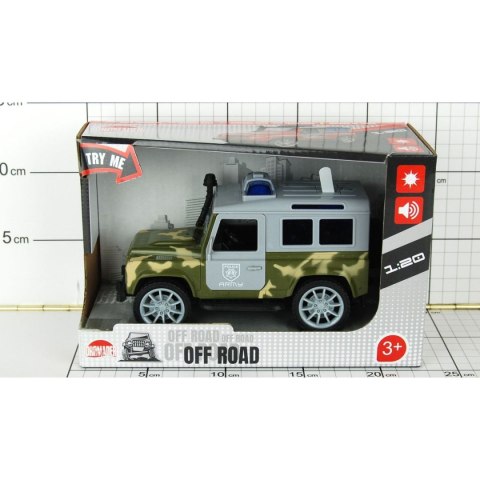 Samochód jeep wojskowy ze światłem i dźwiękiem Dromader (130-1289354) Dromader