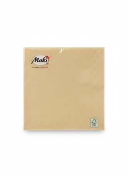 Serwetki airlaid złoty bibuła [mm:] 400x400 Pol-mak (DHOA000101_50) Pol-mak