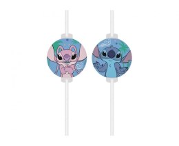 Słomka papierowe z medalionem Stitch & Angel Disney, 4 szt. 4 szt Godan (96919) Godan
