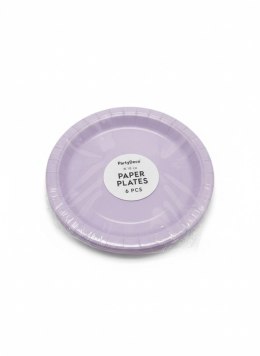 Talerz jednorazowy lawenda papier śr. 180mm 6 szt Partydeco (TPP90-002) Partydeco