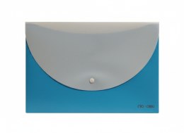 Teczka plastikowa na zatrzask RIO NIEBIESKA A4 niebieski 180 mic. Deli (E38977) Deli