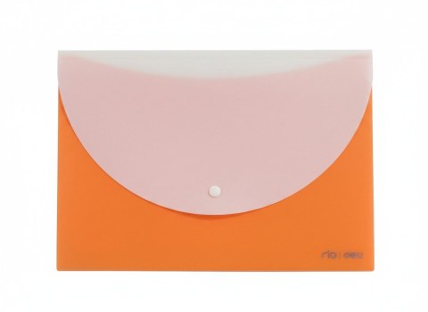 Teczka plastikowa na zatrzask RIO POMARAŃCZOWA 5902315578609 A4 pomarańczowy 180 mic. Deli (E38977) Deli