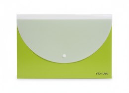 Teczka plastikowa na zatrzask RIO RÓŻOWA 5902315578593 A4 zielony 180 mic. Deli (E38977_GREEN) Deli
