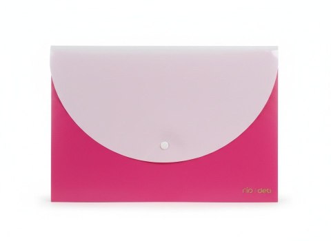 Teczka plastikowa na zatrzask RIO RÓŻOWA 693520538970 A4 różowy 180 mic. Deli (E38977_PINK) Deli