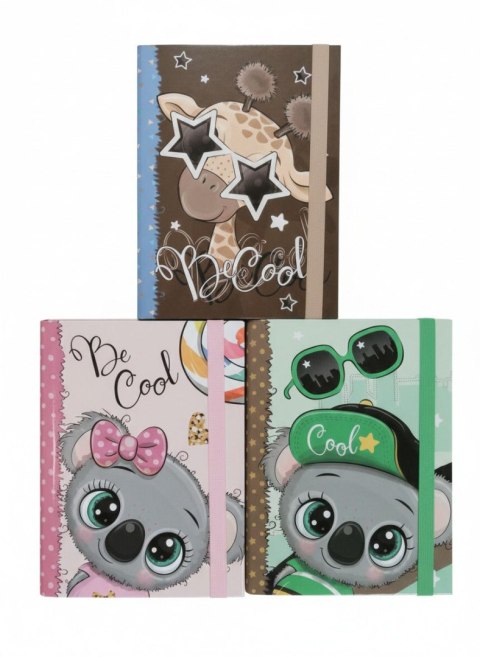 Teczka z szerokim grzbietem na gumkę 5cm gumka- BE COOl B4 mix VauPe (341/95) VauPe