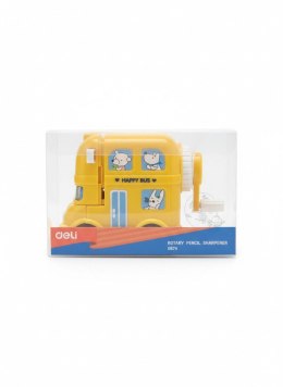 Temperówka MI YOU CARS NA KORBKĘ 5905668800093 żółta plastikowa Deli (E0674) Deli