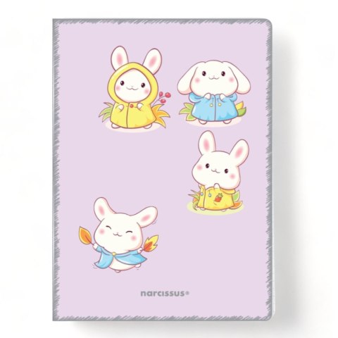 Zeszyt A4 PP Kawaii 32k. 80g krata Narcissus Narcissus