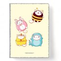 Zeszyt A4 PP Kawaii 32k. 80g linia kolor Narcissus Narcissus