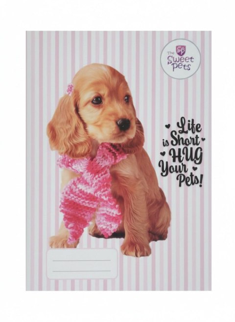 Zeszyt A5 The Sweet Pets 16k. linia kolor Beniamin Beniamin