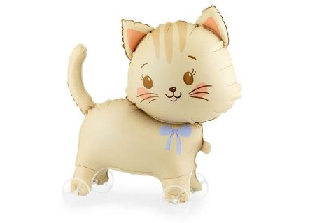 Balon foliowy kotek na kółkach Partydeco (FB381) Partydeco