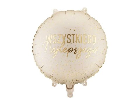 Balon foliowy pastylka 'Wszystkiego Najlepszego' 18cal Partydeco (FB345) Partydeco