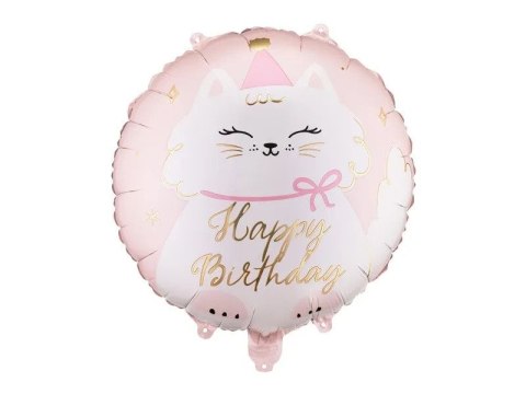 Balon foliowy pastylka kotek 18cal Partydeco (FB361) Partydeco