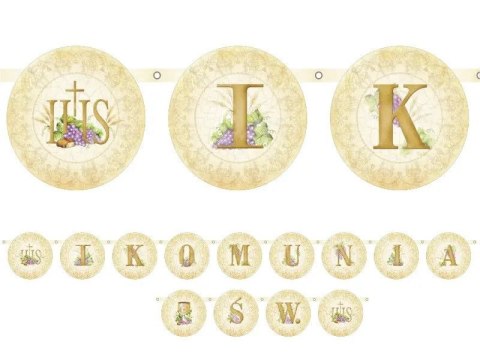 Baner Pierwsza komunia święta Partydeco (GRL3) Partydeco