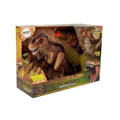 Figurka Ruchomy Dinozaur Tyranozaur Para Wodna Pistolet Dźwięk Światła Lean (7738) Lean