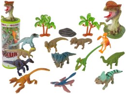 Figurka Zestaw Zwierzęta Dinozaury Figurki 12szt. Akcesoria W Tubie Lean (13192) Lean