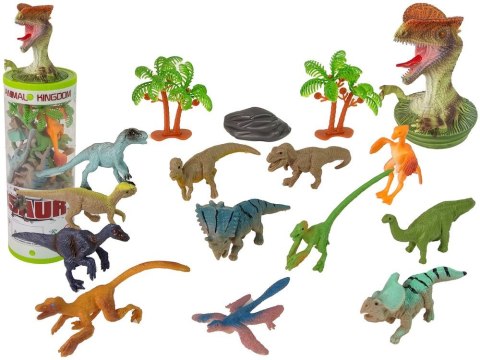 Figurka Zestaw Zwierzęta Dinozaury Figurki 12szt. Akcesoria W Tubie Lean (13192) Lean