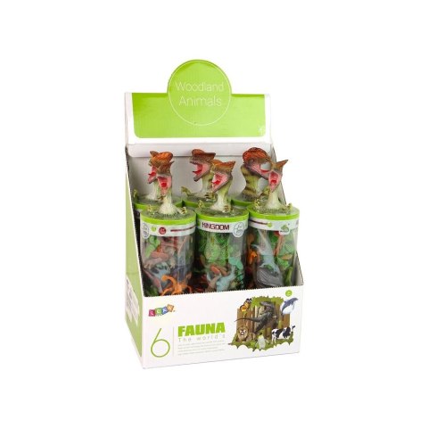 Figurka Zestaw Zwierzęta Dinozaury Figurki 12szt. Akcesoria W Tubie Lean (13192) Lean