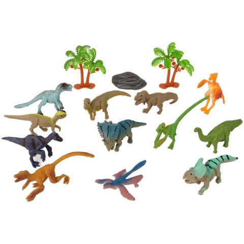 Figurka Zestaw Zwierzęta Dinozaury Figurki 12szt. Akcesoria W Tubie Lean (13192) Lean