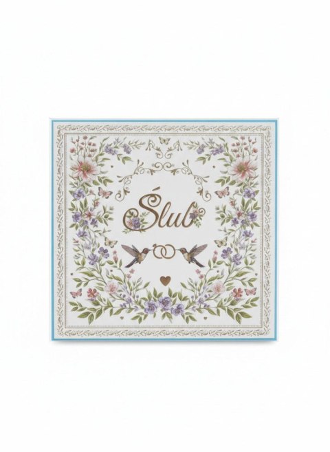 Kartka składana kw A5 Ślub barokowo Henry (5905701488353) Henry