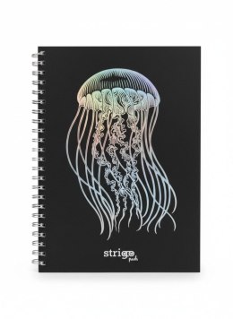 Kołozeszyt (kołonotatnik) PADS GŁEBINY CZARNY MEDUZA A4 100k. 80g krata Strigo (PADS049) Strigo