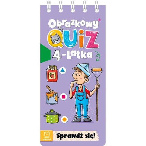 Książka dla dzieci Obrazkowy quiz 4-latka. Sprawdź się! Aksjomat Aksjomat