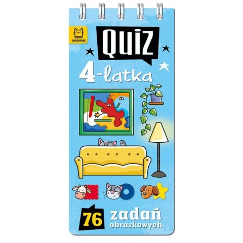 Książka dla dzieci Quiz 4-latka. 76 zadań obrazkowych Aksjomat Aksjomat