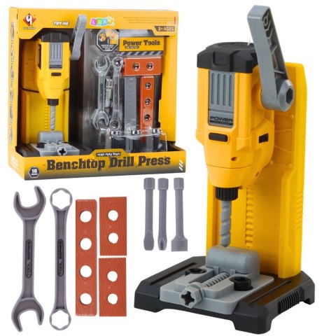 Narzędzia Warsztat Małego Majsterkowicza Wiertarka Stołowa Narzędzia Akcesoria 18 el. Lean (28132) Lean