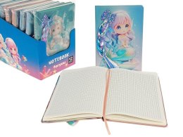 Notes (notatnik) A5 dziewczynka z warkoczem krata Adar (629837) Adar