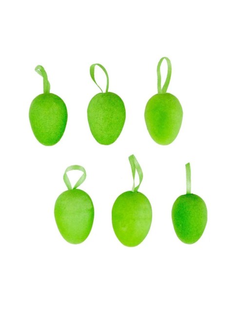 Ozdoba wielkanocna Dekoracyjne jajeczka flokowane (6 szt.) [mm:] 60 Arpex (VJ8419) Arpex