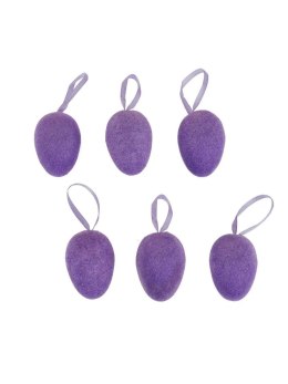 Ozdoba wielkanocna Dekoracyjne jajeczka flokowane małe (6 szt.) [mm:] 40 Arpex (VJ8402) Arpex