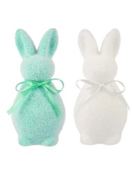 Ozdoba wielkanocna Zestaw zajączków flokowanych (2 szt.) [mm:] 100 Arpex (WN8815) Arpex
