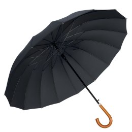 Parasol Automatyczny Pokrowiec Na Ramię 24-Żeberkowy Czarny 115 cm Lean (27702) Lean