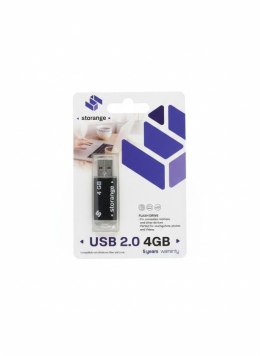 Pendrive Black 4GB Storange (STORANPEN4GBBK2.0) Storange