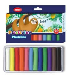Plastelina 12 kol. mix 200g Rexus (603553) Rexus