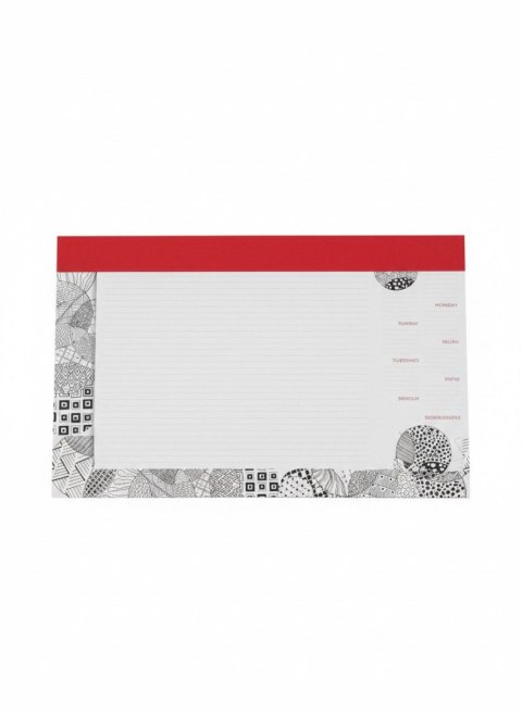 Podkład na biurko NOTES B3 BLACK czarny papier [mm:] 353x300 Tetis (5903242102813) Tetis