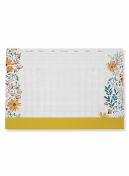 Podkład na biurko NOTES KWIATY mix papier [mm:] 353x300 Tetis (5903242102806) Tetis