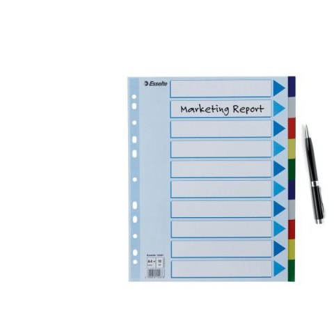Przekładka czysta maxi A4 mix kolorów 10k [mm:] 225x297 Esselte (15267) Esselte