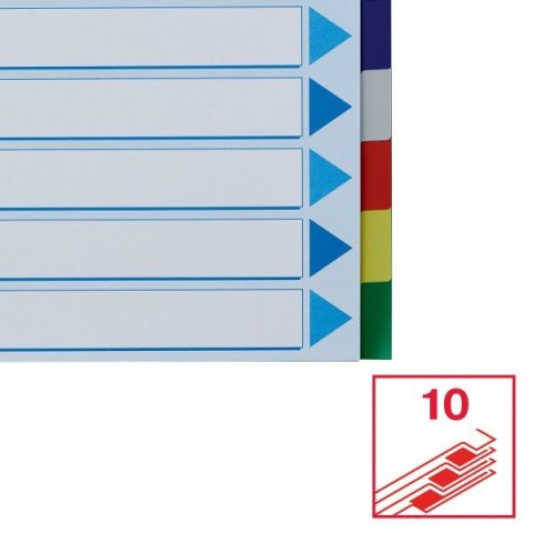 Przekładka czysta maxi A4 mix kolorów 10k [mm:] 225x297 Esselte (15267) Esselte