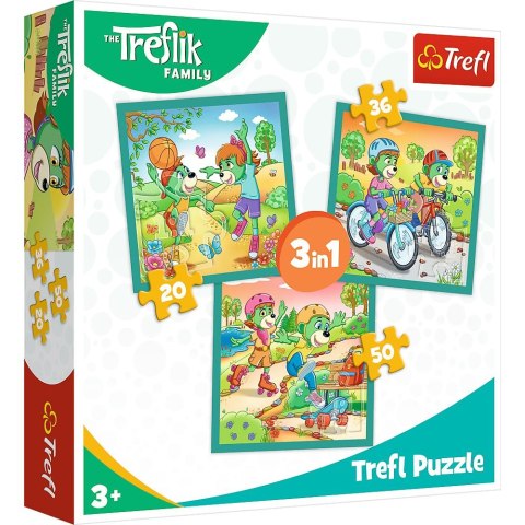 Puzzle Rodzina Treflików Poznaj Trefliki 3w1 el. Trefl (34872) Trefl