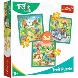 Puzzle Rodzina Treflików Poznaj Trefliki 3w1 el. Trefl (34872) Trefl