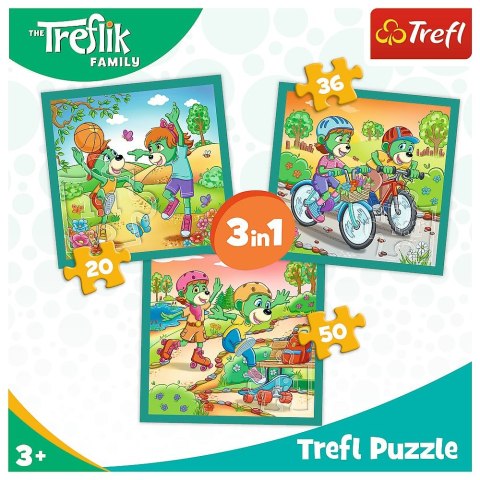 Puzzle Rodzina Treflików Poznaj Trefliki 3w1 el. Trefl (34872) Trefl