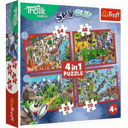 Puzzle Trefliki Podróże 4 el. Trefl (34675) Trefl