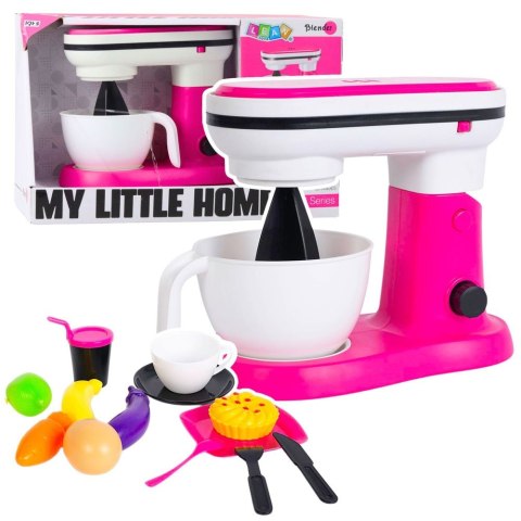 Robot kuchenny zabawkowy Blender Dla Dzieci Akcesoria Owoce Różowy Lean (28143) Lean