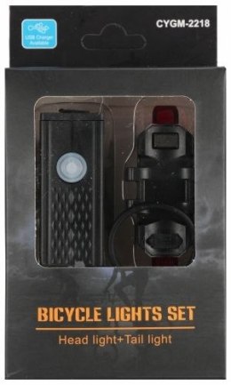 Rower Lampka rowerowa USB przód/tył Mega Creative (582865) Mega Creative