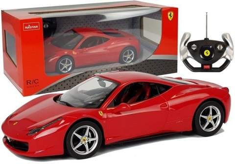 Samochód R/C Ferrari Italia 1:14 Czerwone na Pilota Rastar (6020) Rastar
