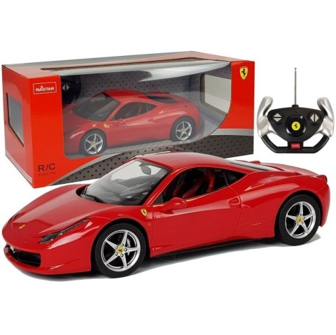 Samochód R/C Ferrari Italia 1:14 Czerwone na Pilota Rastar (6020) Rastar