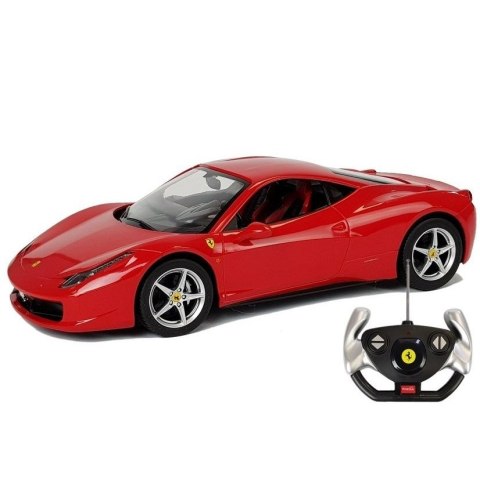 Samochód R/C Ferrari Italia 1:14 Czerwone na Pilota Rastar (6020) Rastar