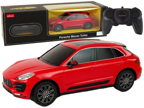 Samochód R/C Porsche Macan Turbo 1:24 Rastar Czerwony Lean (15268) Lean