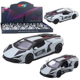 Samochód Sportowy Metalowy Napęd Otwierane Drzwi Szary 1:32 Lean (28063) Lean